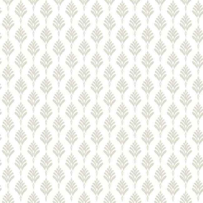 French Scallop Off White Wallpaper - York Wallcoverings - CV4458 - York Wallcoverings Wallpaper