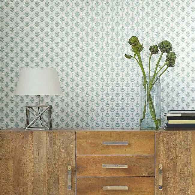 French Scallop Light Grey Wallpaper - York Wallcoverings - CV4460 - York Wallcoverings Wallpaper