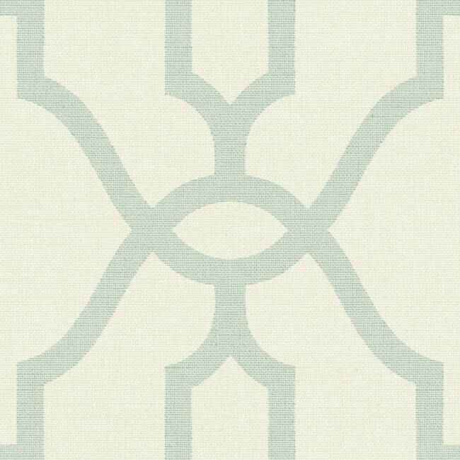 Magnolia Home Woven Trellis Beige & Blue Peel & Stick Wallpaper - York Wallcoverings - PSW1161RL - York Wallcoverings Wallpaper
