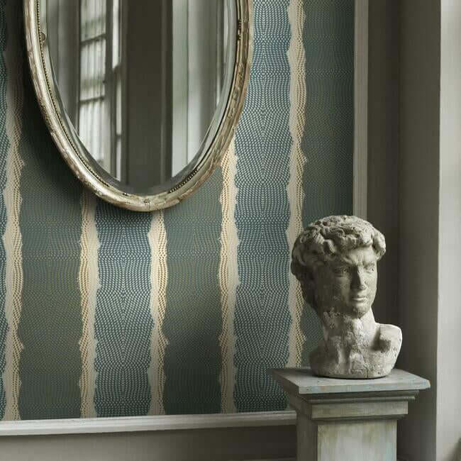 indigenous-teal-wallpaper-york-wallcoverings-ce3961 - York Wallpaper Wallpaper