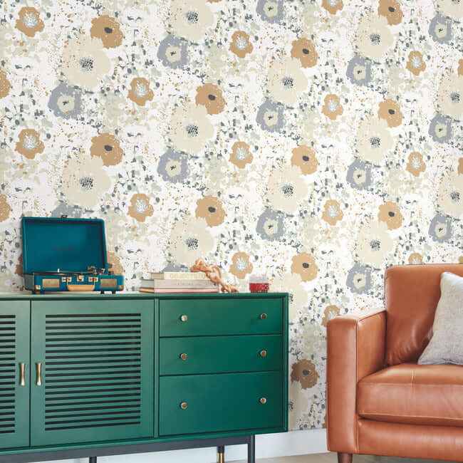 Spontaneity Metallic Wallpaper - York Wallcoverings - CE4011