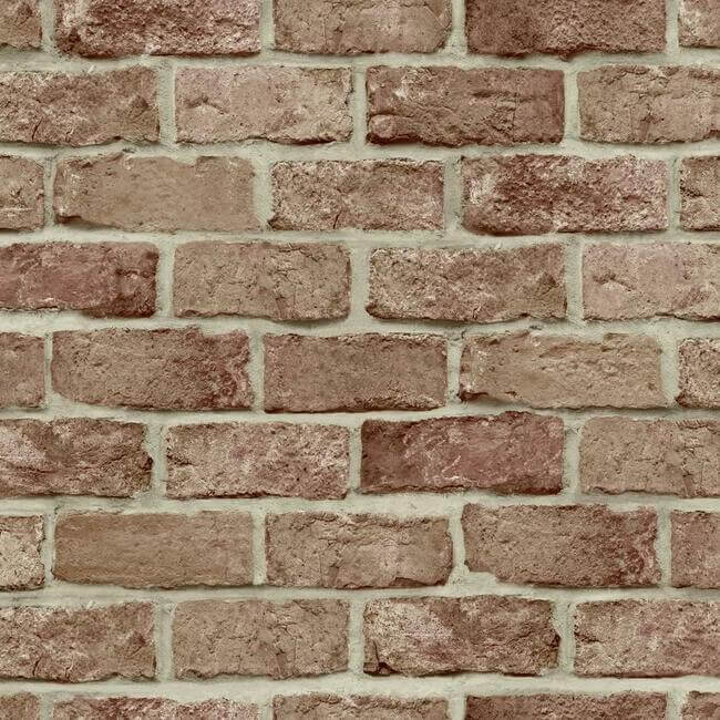 stretcher-brick-red-peel-stick-wallpaper-york-wallcoverings-psw1306rl - York Wallcoverings Wallpaper