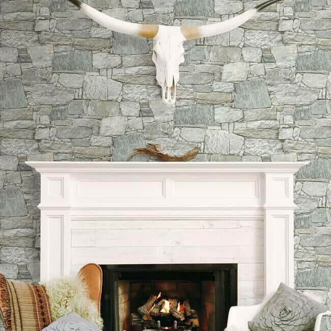 chateau-stone-grey-beige-peel-stick-wallpaper-york-wallcoverings-psw1307rl - York Wallcoverings Wallpaper