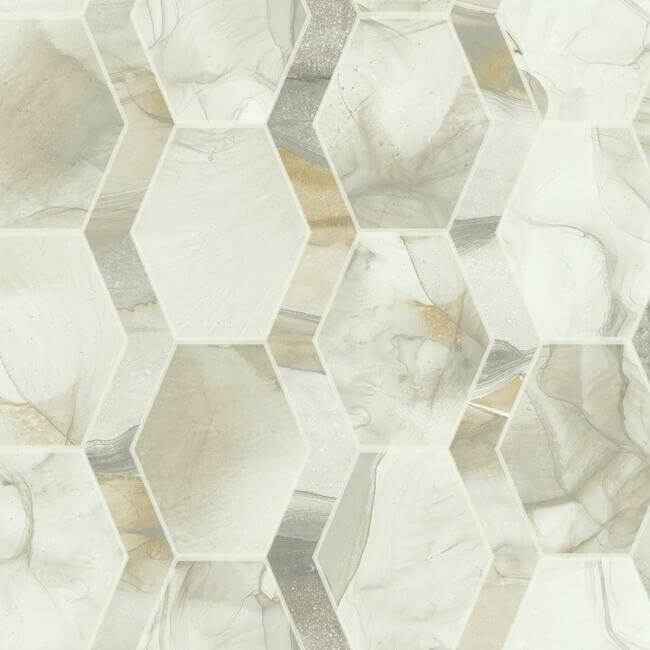 Earthbound Cream & Grey Wallpaper - York Wallcoverings - OS4285 - York Wallcoverings Wallpaper