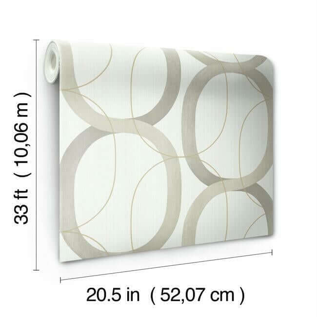 interlock-taupe-wallpaper-york-wallcoverings-os4211 - York Wallcoverings Wallpaper