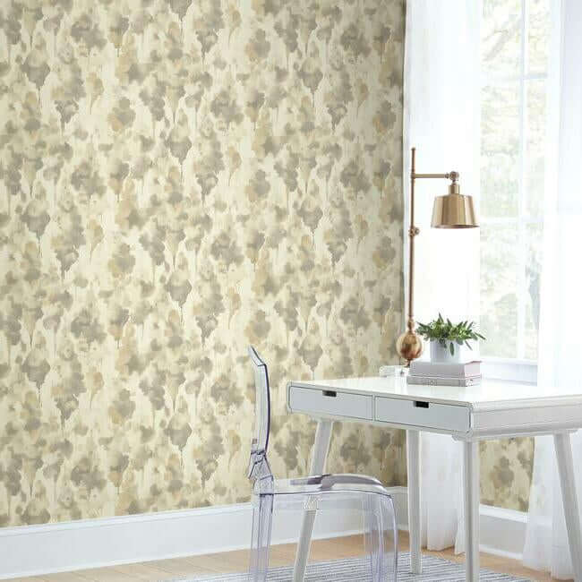 mirage-dark-taupe-gold-wallpaper-york-wallcoverings-cz2466 - York Wallpaper Wallpaper
