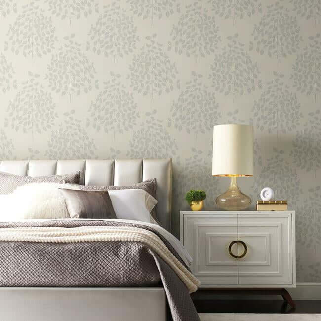 tender-cream-silver-wallpaper-york-wallcoverings-os4251 - York Wallpaper Wallpaper