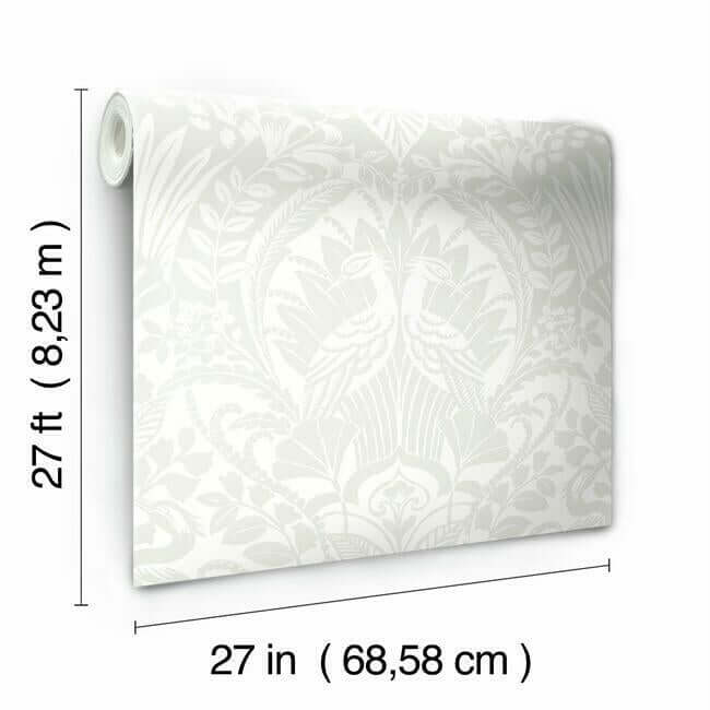 egret-damask-white-cream-wallpaper-york-wallcoverings-bw3932 - York Wallpaper Wallpaper