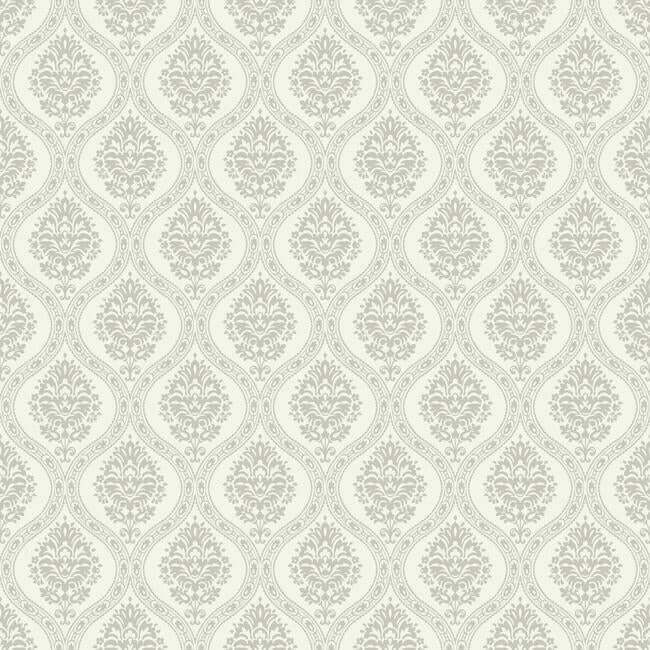 petite-ogee-taupe-wallpaper-york-wallcoverings-dm5027 - York Wallpaper Wallpaper