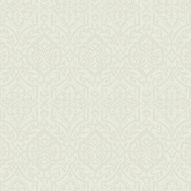 cathedral-damask-wallpaper-light-taupe-york-wallcoverings-dm5034 - York Wallcoverings Wallpaper