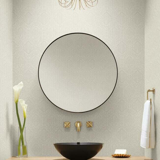 cathedral-damask-wallpaper-light-taupe-york-wallcoverings-dm5034 - York Wallcoverings Wallpaper