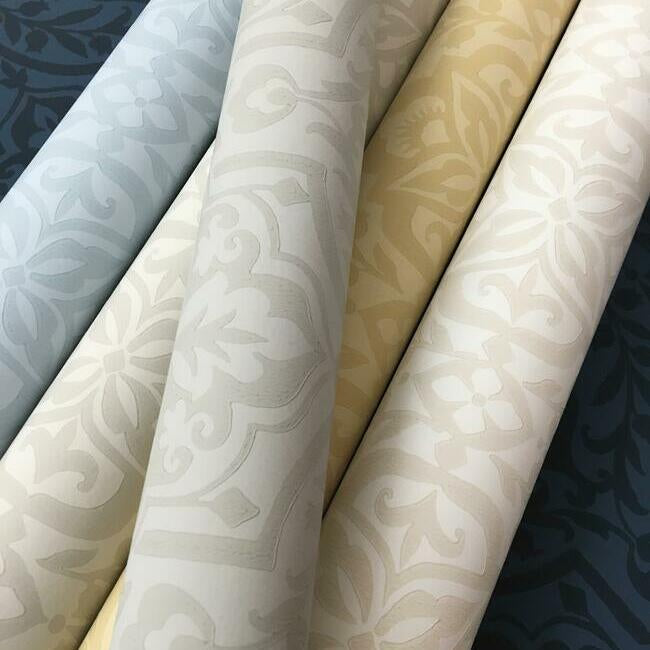 cathedral-damask-wallpaper-white-york-wallcoverings-dm5032 - York Wallcoverings Wallpaper