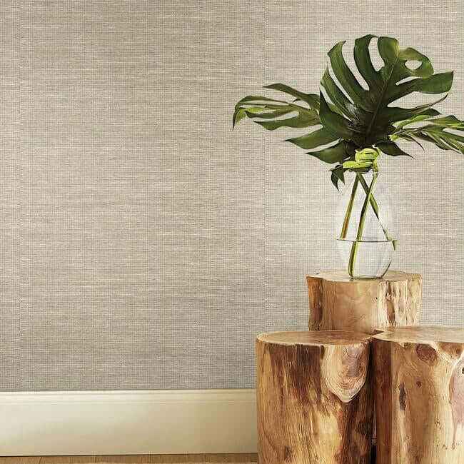 Paper & Thread Weave Cream Wallpaper - York Wallcoverings - BO6611 - York Wallcoverings Wallpaper