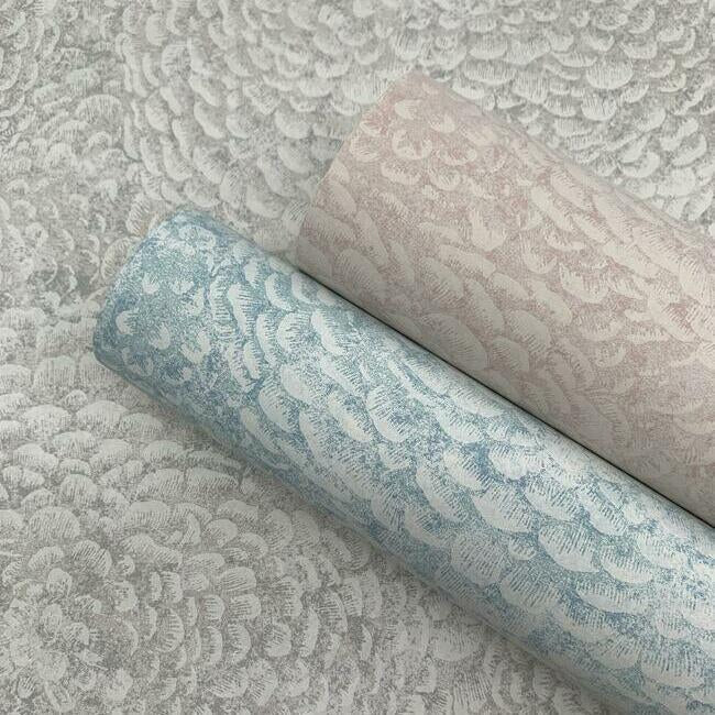floret-wallpaper-blue-york-wallcoverings-bo6754 - York Wallcoverings Wallpaper