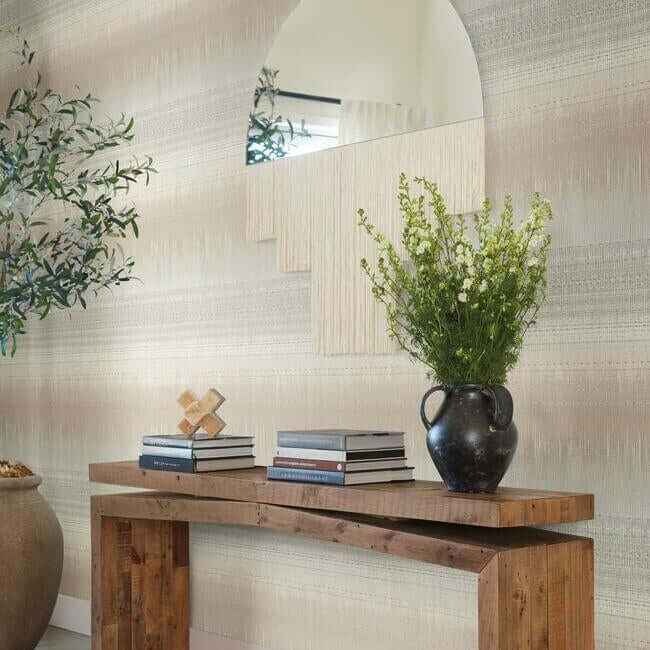 Desert Textile Beige Wallpaper - York Wallcoverings - BO6624