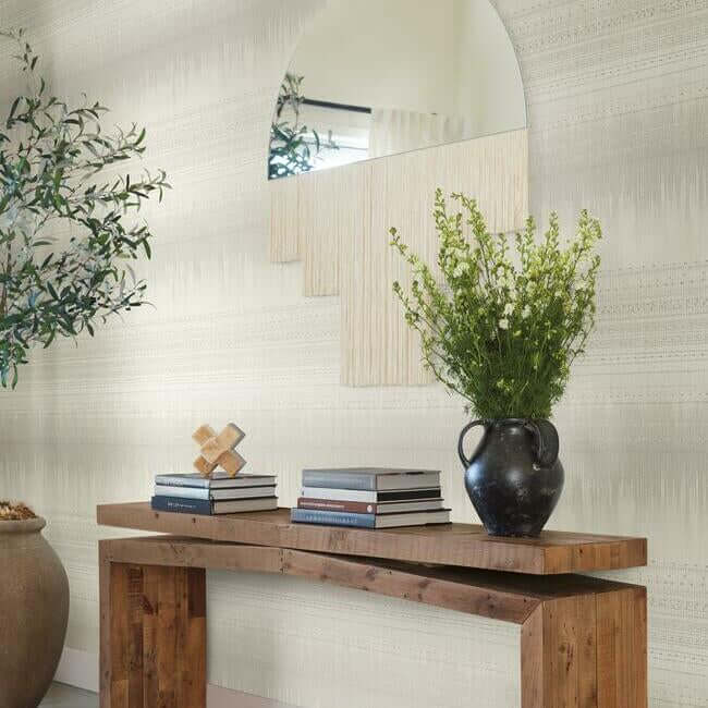 desert-textile-wallpaper-white-york-wallcoverings-bo6623 - York Wallcoverings Wallpaper