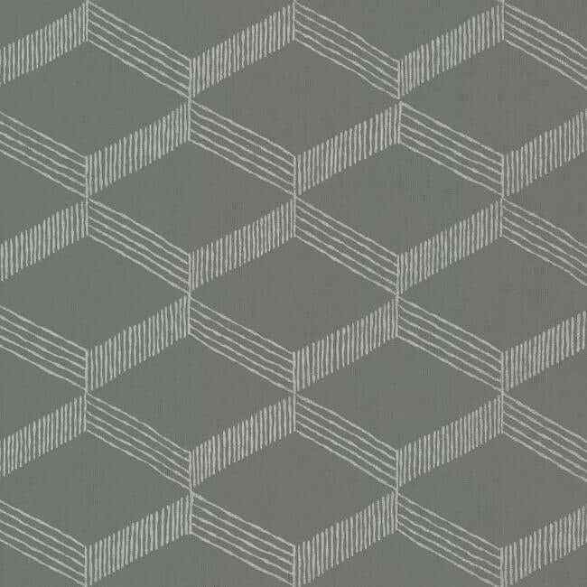 Palisades Paperweave Grey & White Wallpaper - York Wallcoverings - BO6722