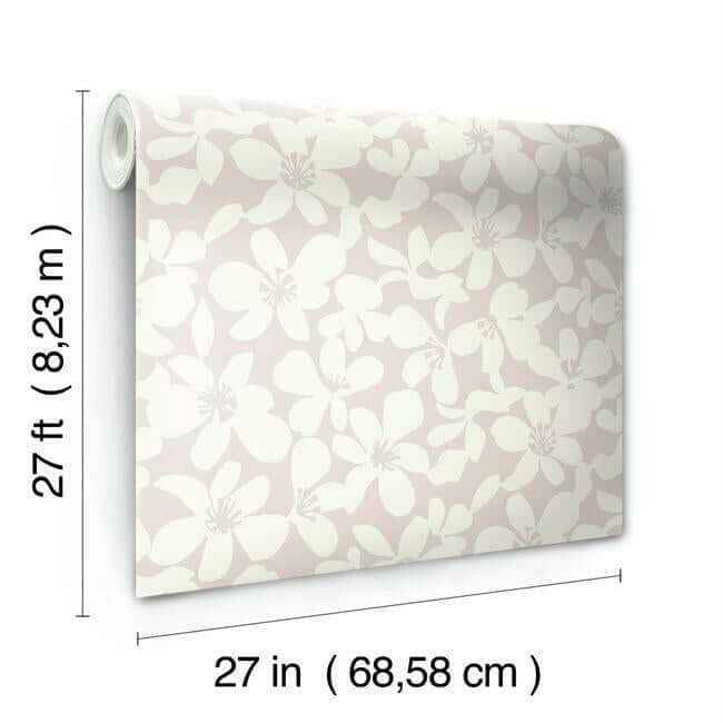 Free Spirit Pink Wallpaper - York Wallcoverings - BO6685 - York Wallcoverings Wallpaper