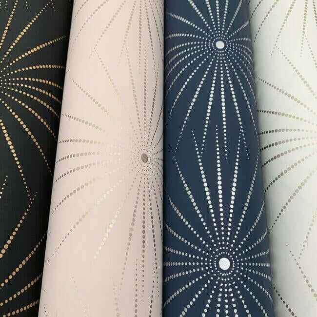 Starlight Black & Gold Wallpaper - York Wallcoverings - BO6696