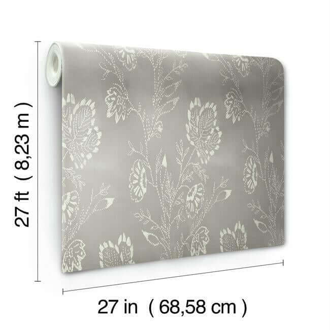 barbier-grey-wallpaper-york-wallcoverings-ch1427 - York Wallpaper Wallpaper
