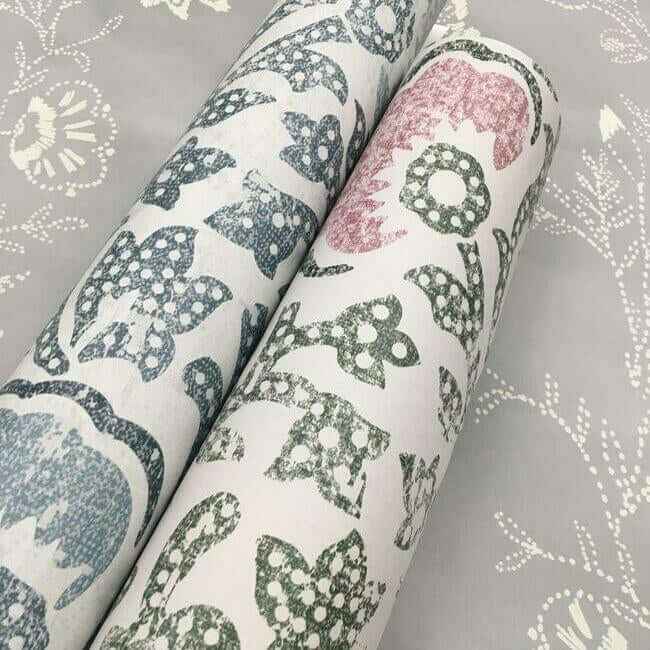 Fontaine Blue & Grey Wallpaper - York Wallcoverings - CH1441 - York Wallcoverings Wallpaper