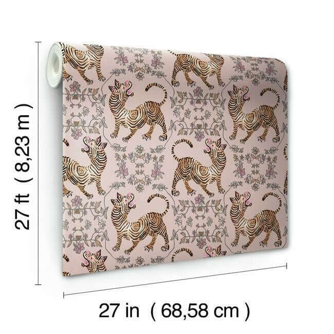 ferrandi-light-pink-wallpaper-york-wallcoverings-ch1420 - York Wallpaper Wallpaper