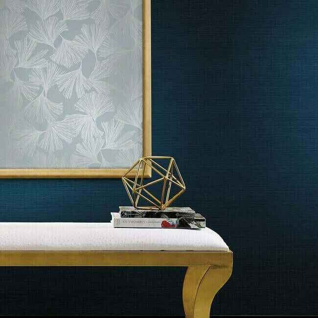 Gingko Toss Blue Wallpaper - York Wallcoverings - DD3743 - York Wallcoverings Wallpaper