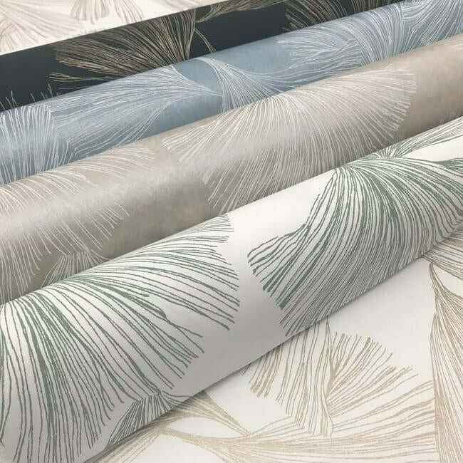 Gingko Toss Gold Wallpaper - York Wallcoverings - DD3741 - York Wallcoverings Wallpaper