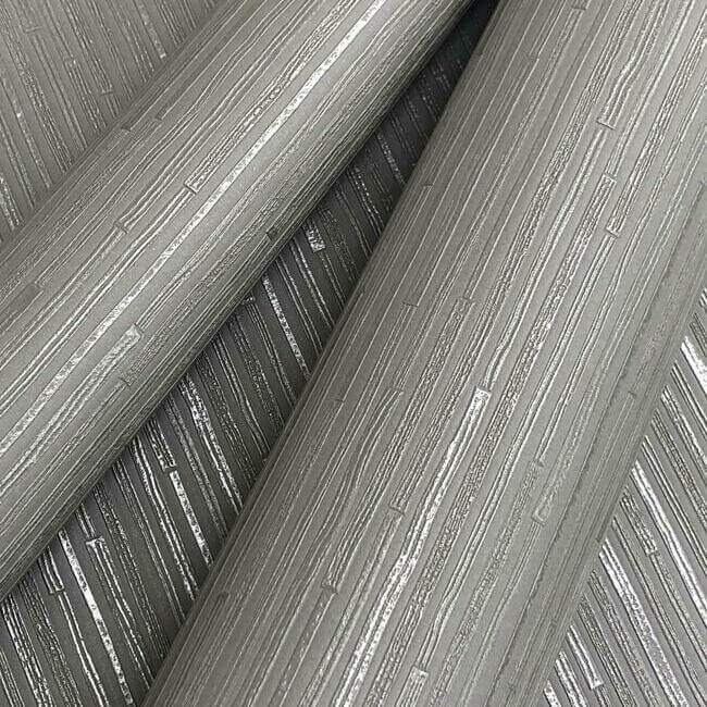 ribbon-bamboo-silver-metallic-wallpaper-york-wallcoverings-dd3832 - York Wallpaper Wallpaper