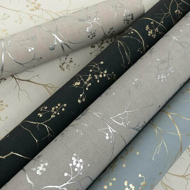 luminous-branches-taupe-silver-wallpaper-york-wallcoverings-dd3815 - York Wallpaper Wallpaper
