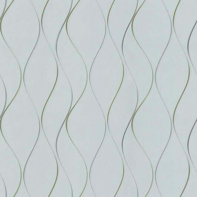 wavy-stripe-light-blue-wallpaper-york-wallcoverings-dd3701 - York Wallcoverings Wallpaper