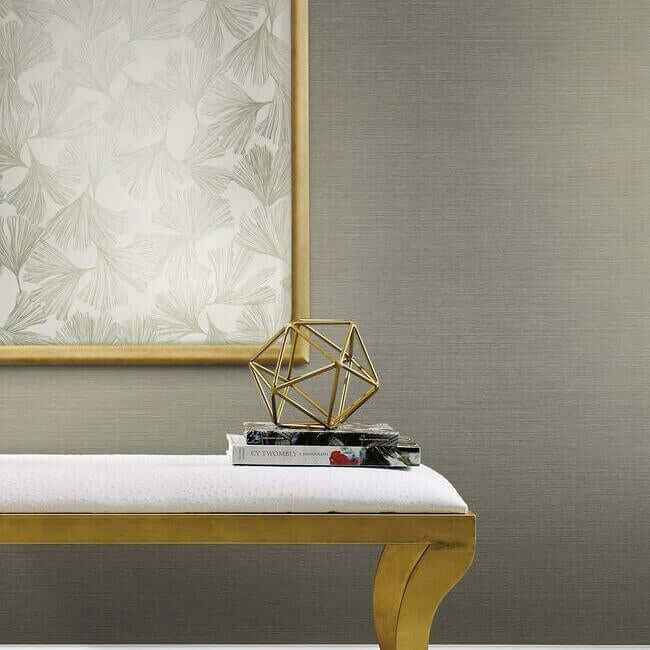 Shining Sisal Grasscloth White Wallpaper - York Wallcoverings - DD3732