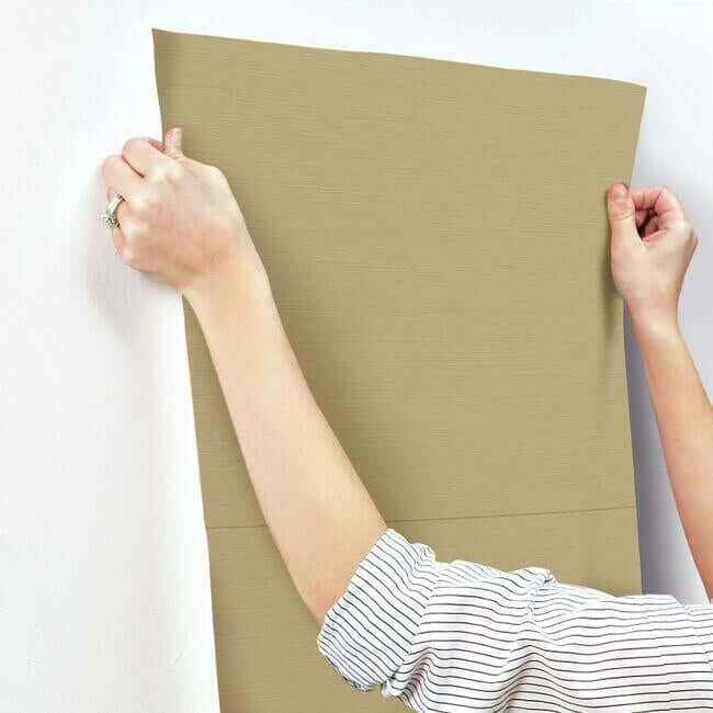 Shining Sisal Beige Metallic Wallpaper - York Wallcoverings - Y6200910 - York Wallcoverings Wallpaper