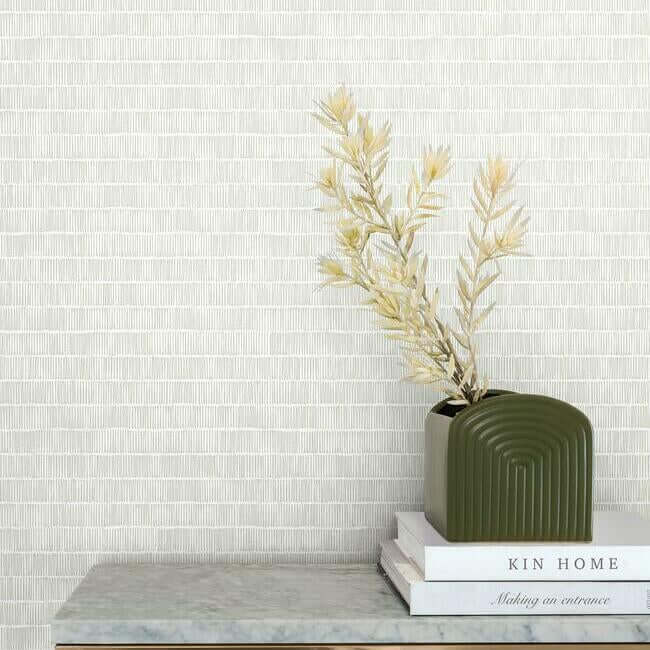 horizontal-hash-marks-grey-wallpaper-york-wallcoverings-bw3811 - York Wallcoverings Wallpaper