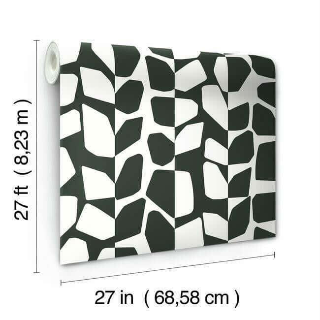 primitive-vines-black-white-wallpaper-york-wallcoverings-bw3893 - York Wallcoverings Wallpaper