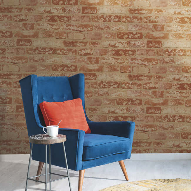 up-the-wall-red-taupe-wallpaper-york-wallcoverings-bz9206 - York Wallcoverings Wallpaper