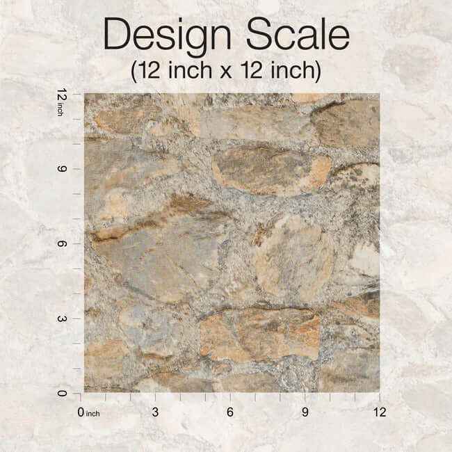 Field Stone Grasscloth Tan & Grey Wallpaper - York Wallcoverings - PA130904LW - York Wallcoverings Wallpaper
