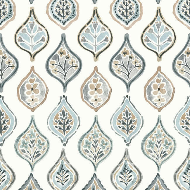marketplace-motif-white-neutral-wallpaper-york-wallcoverings-mn1854 - York Wallpaper Wallpaper