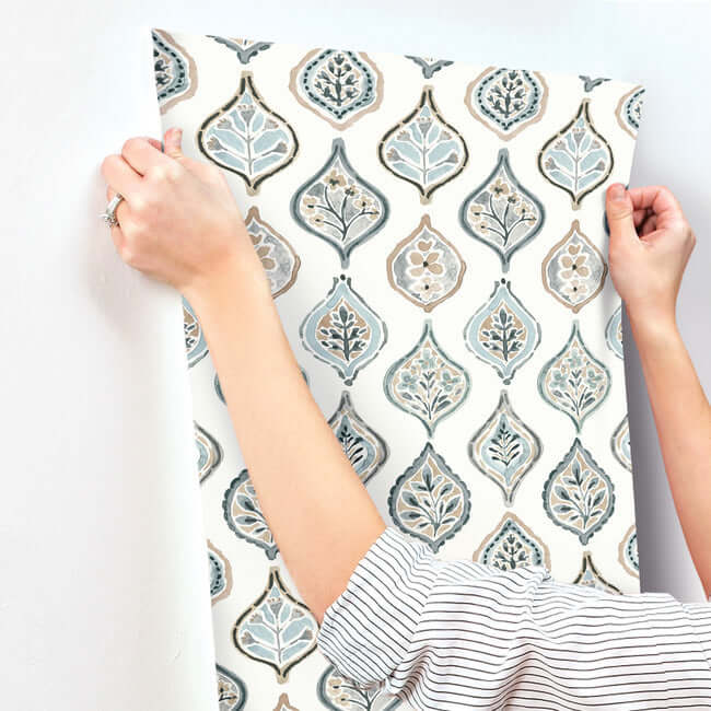 marketplace-motif-white-neutral-wallpaper-york-wallcoverings-mn1854 - York Wallpaper Wallpaper