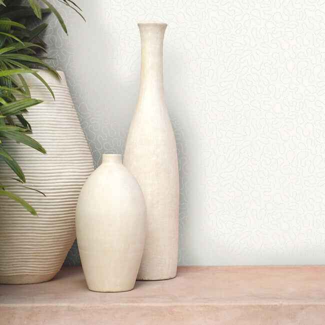 Effervesce White Wallpaper - York Wallcoverings - MN1882 - York Wallcoverings Wallpaper