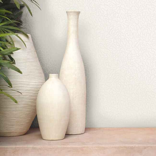 Effervesce Tan Wallpaper - York Wallcoverings - MN1880 - York Wallcoverings Wallpaper