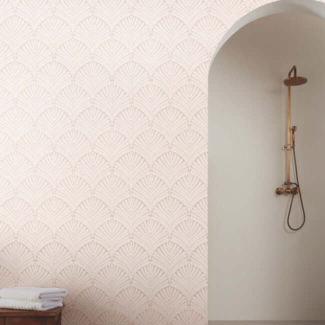 beachcomber-light-pink-cream-wallpaper-york-wallcoverings-mn1872 - York Wallcoverings Wallpaper