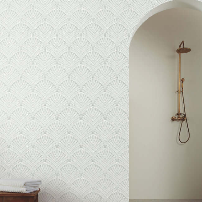 beachcomber-green-white-wallpaper-york-wallcoverings-mn1871 - York Wallcoverings Wallpaper