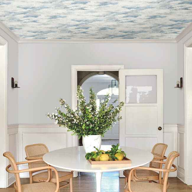 Plein Air Blue Wallpaper - York Wallcoverings - MN1812 - York Wallcoverings Wallpaper