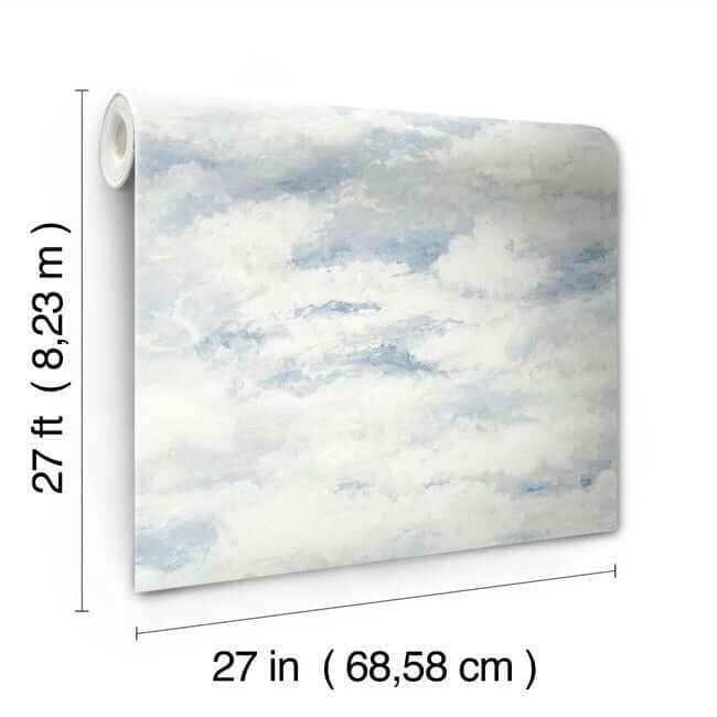 Plein Air Blue Wallpaper - York Wallcoverings - MN1812 - York Wallcoverings Wallpaper