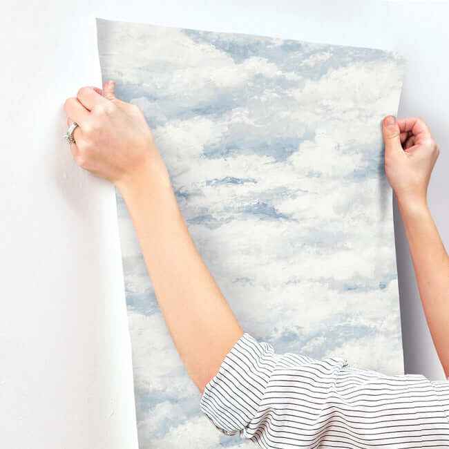 Plein Air Blue Wallpaper - York Wallcoverings - MN1812 - York Wallcoverings Wallpaper