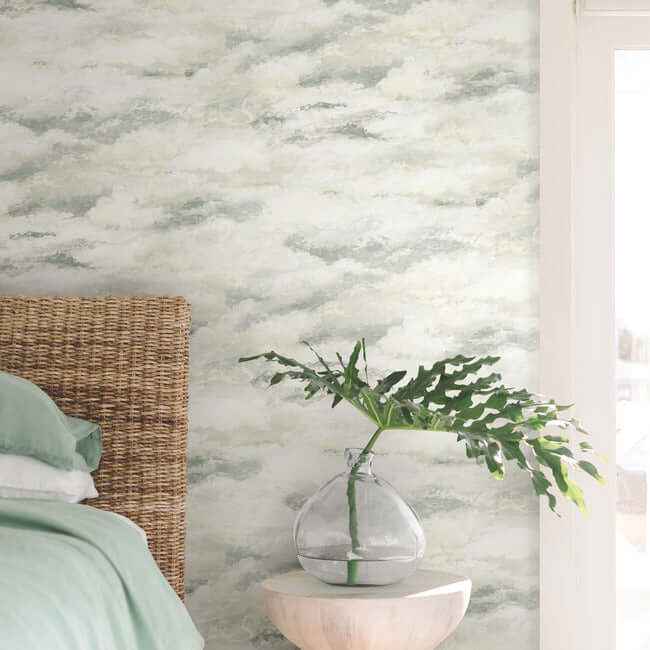 Plein Air Tan & Grey Wallpaper - York Wallcoverings - MN1810 - York Wallcoverings Wallpaper