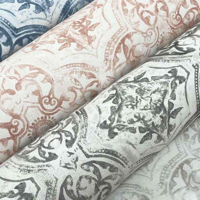 Quartet Off White & Tan Wallpaper - York Wallcoverings - MN1892 - York Wallcoverings Wallpaper