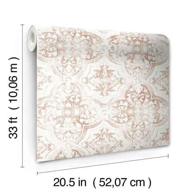 Quartet Off White & Tan Wallpaper - York Wallcoverings - MN1892 - York Wallcoverings Wallpaper