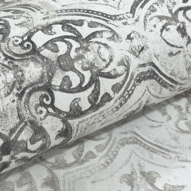 quartet-white-black-wallpaper-york-wallcoverings-mn1890 - York Wallcoverings Wallpaper